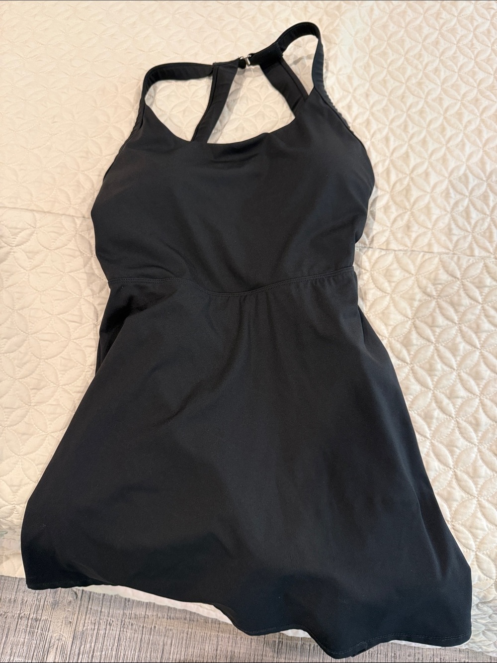 HALARA Black Racerback Halter Mini Dress